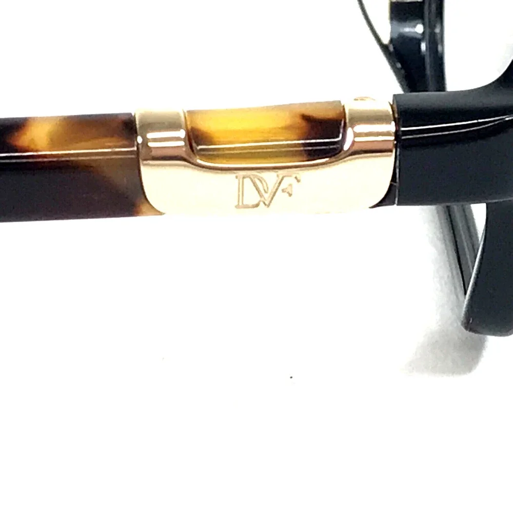 Diane Von Furstenberg Eyeglasses Frames DVF5050 001 Black Tortoise 53-15-135